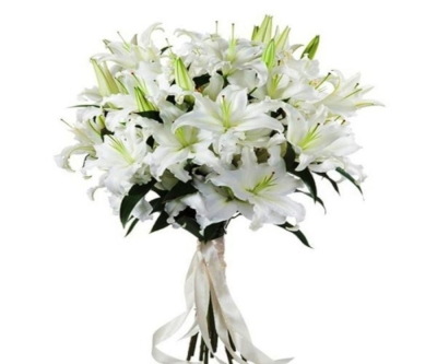 Букет из белых казабланок